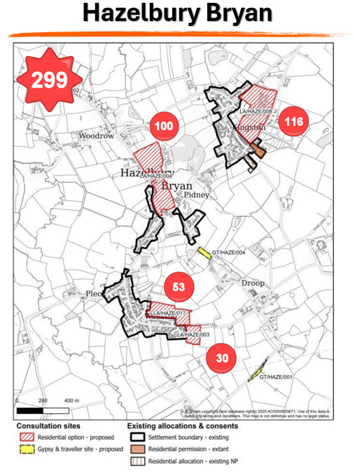 Map - Hazelbury Bryan